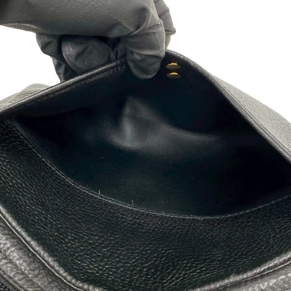 CHRISTIAN DIOR Vintage Black Leather Shoulder Bag - Picture 10 of 10